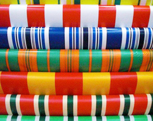 Color striped cloth